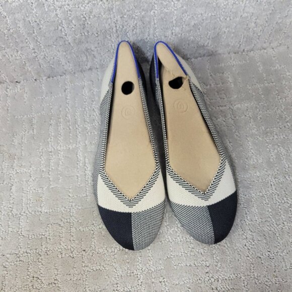 Rothy's The Flat Captoe Black Round Toe Shoes Women's Size US 6, 8 - Picture 7 of 12